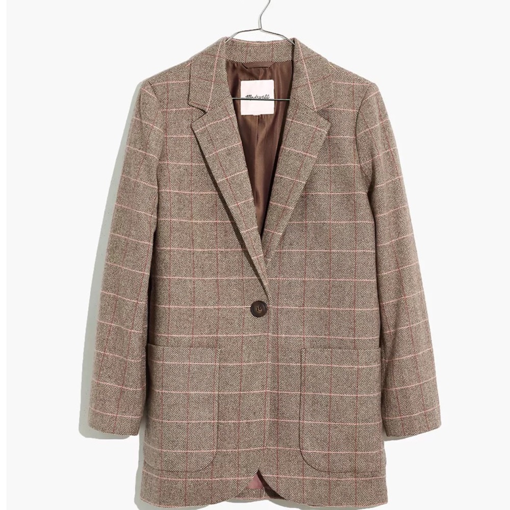 Madewell Larsen Blazer in Plaid
